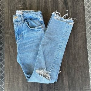 Zara Slim Fit Distressed Jeans